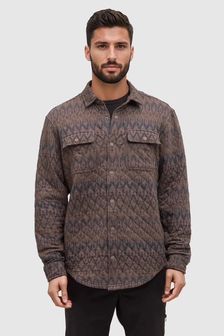 Quilted Colville Overshirt - BRN