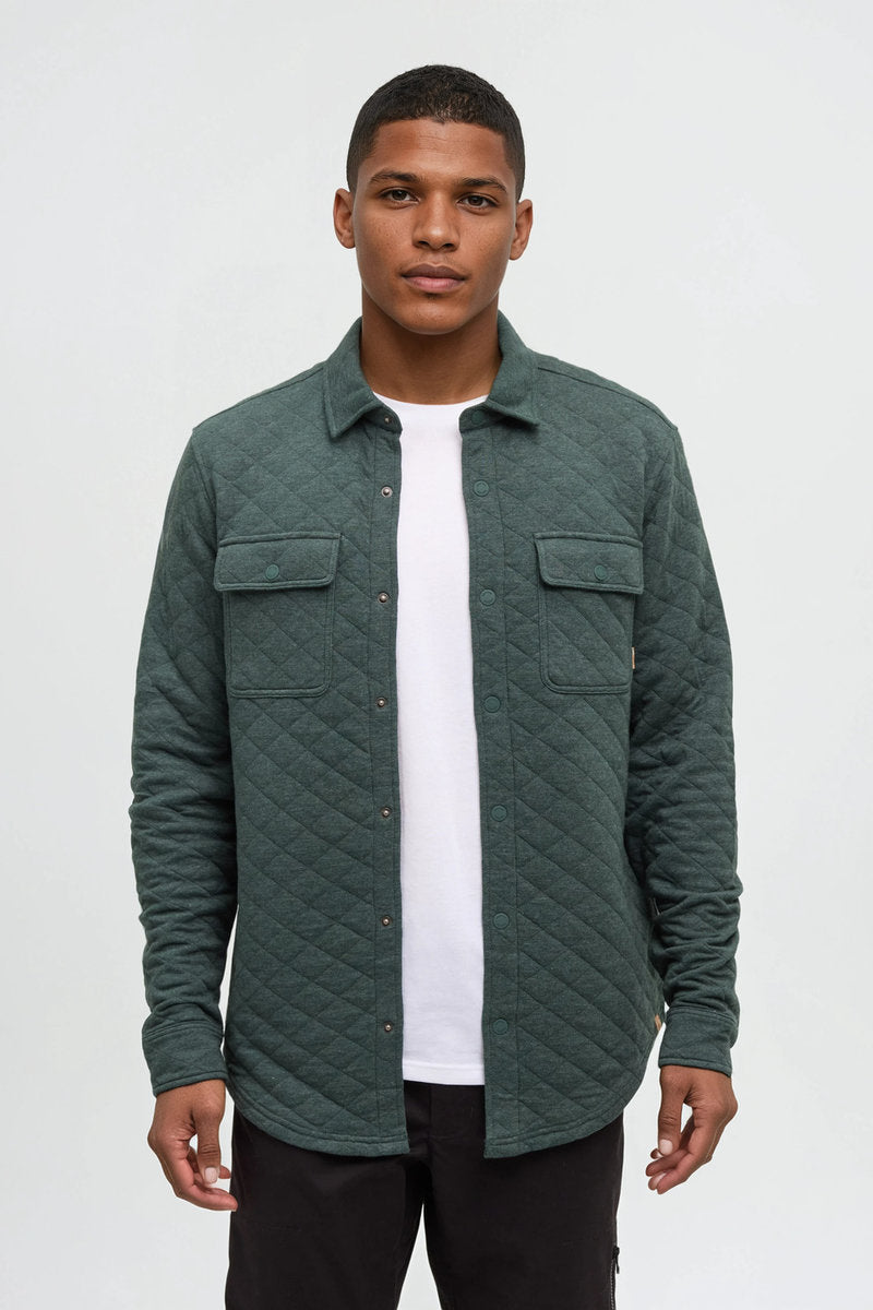 Quilted Colville Overshirt - GRN