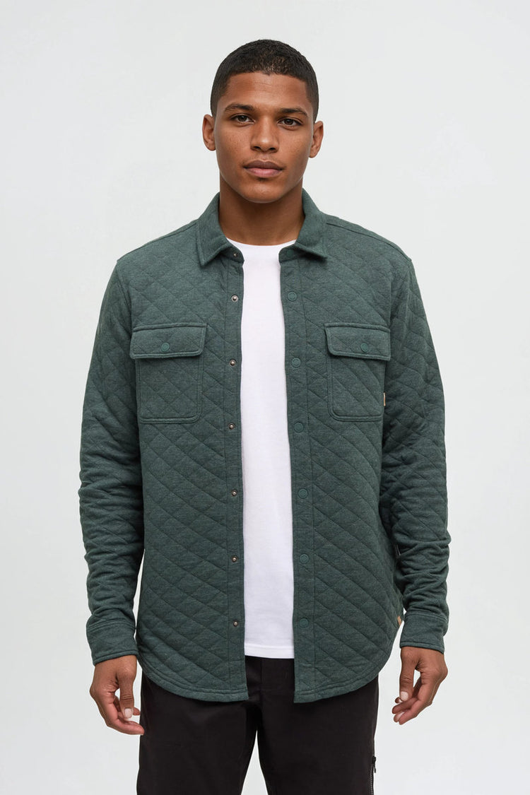 Quilted Colville Overshirt - GRN