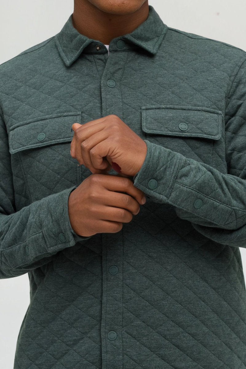 Quilted Colville Overshirt - GRN