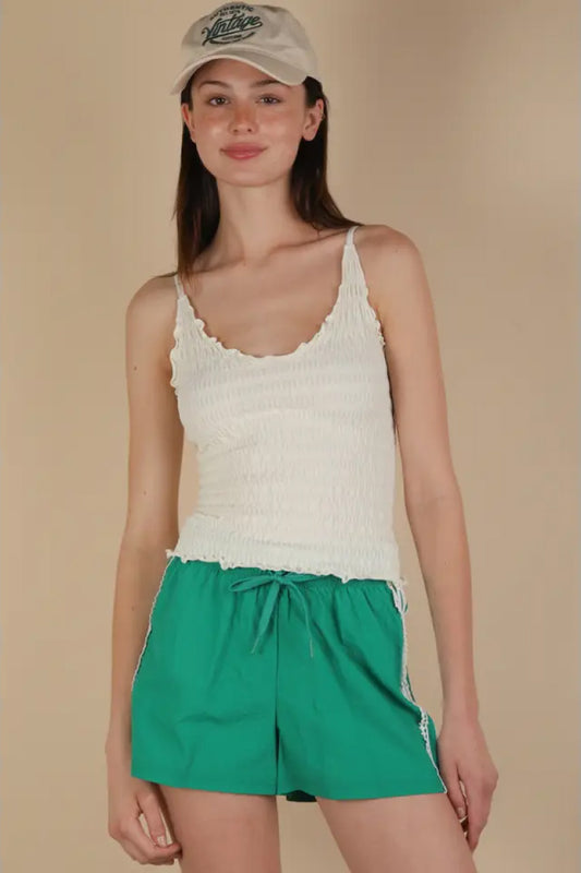 Textured Tank Top - WHT