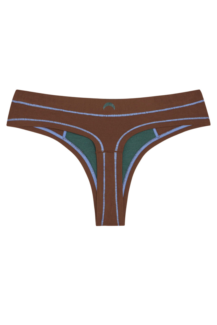 Thong - Brown / Sky Blue - BRNB