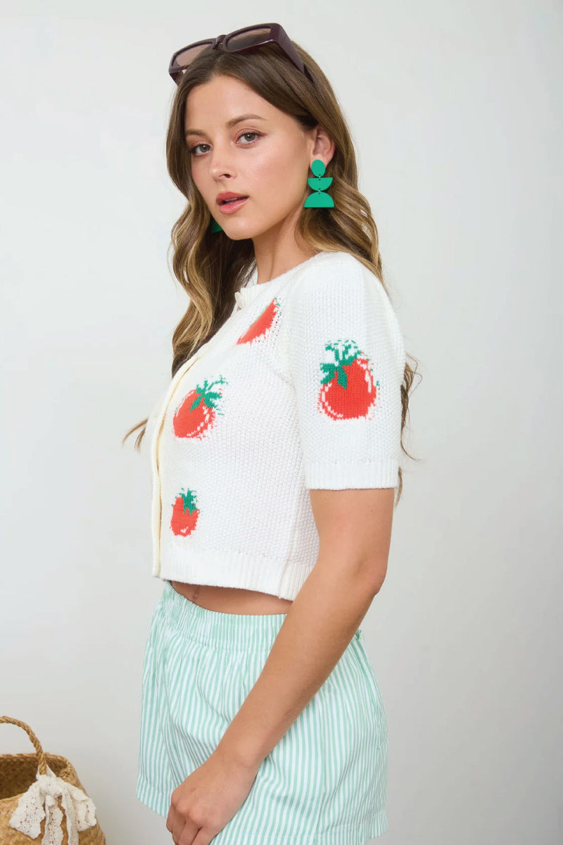 Tomato Cardigan - CRM