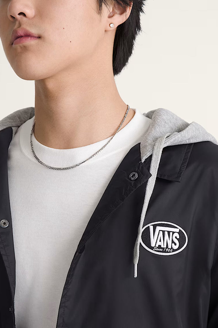Torrey Hooded Coaches Jacket - BLK