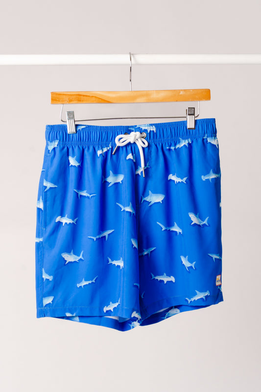 Reef Shark Swim Shorts - BLU