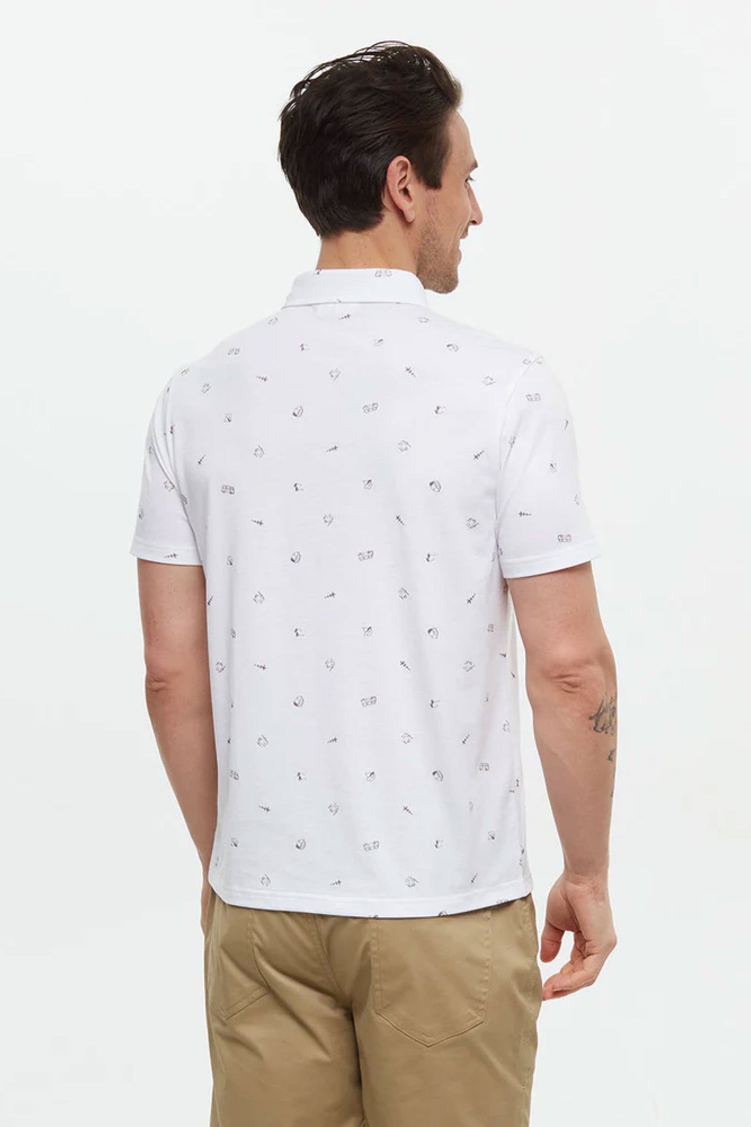 Treeblend Astir Polo Tee - WHT