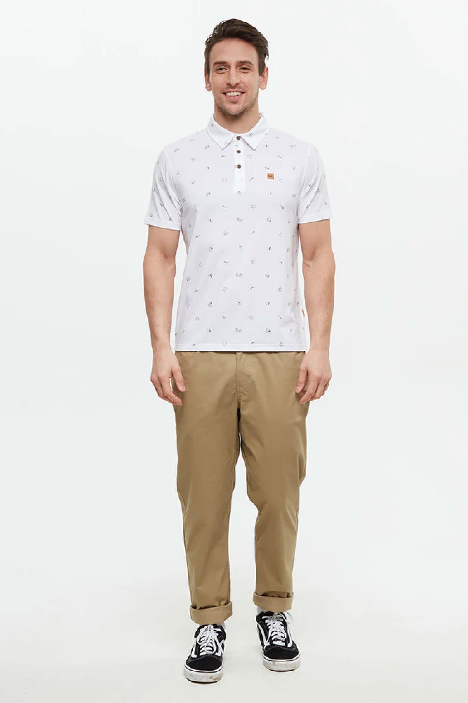 Treeblend Astir Polo Tee - WHT