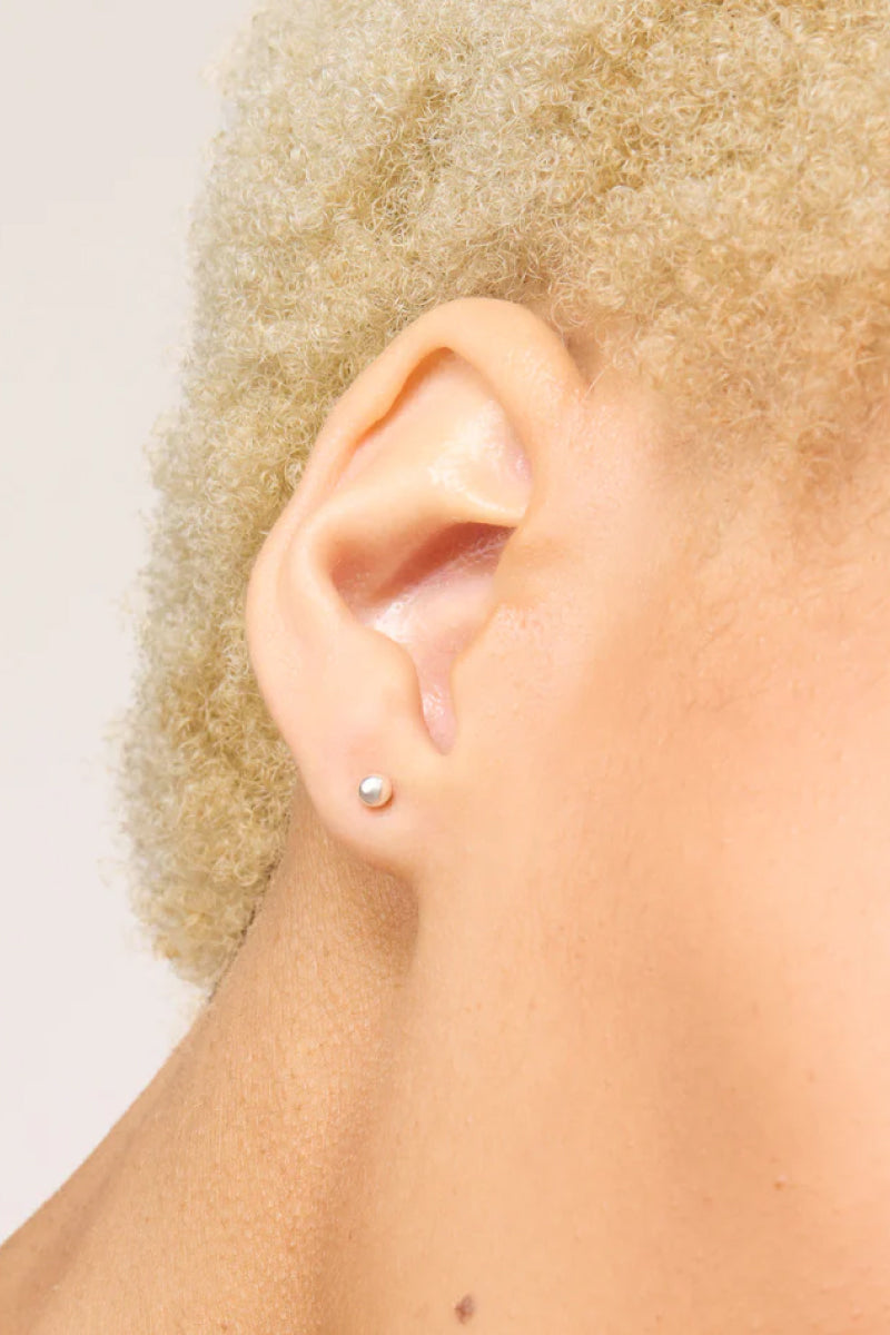 Triplet Stud Earrings Set - White
