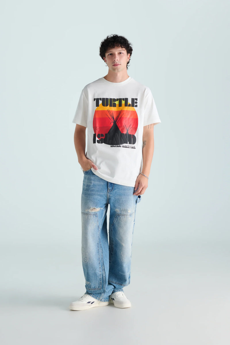 Unisex Turtle Island Tee - CRM