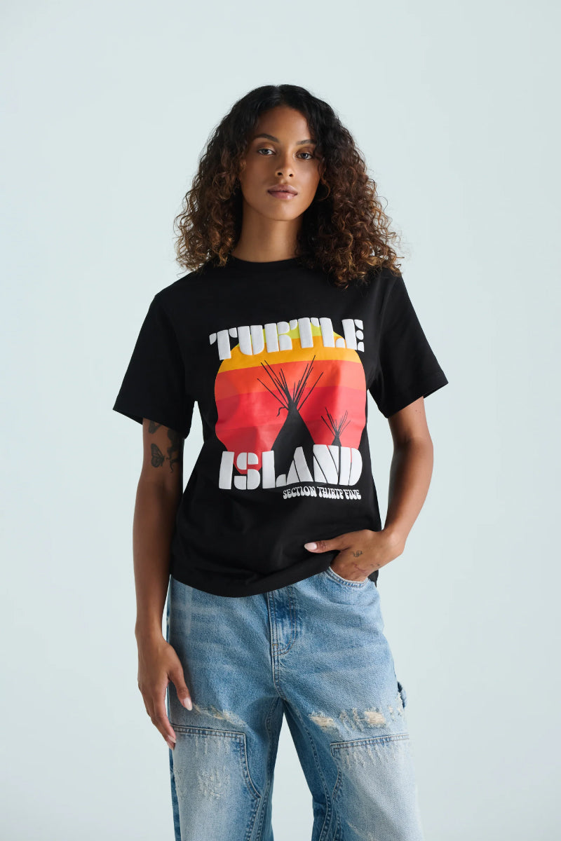 Turtle Island Tee - BLK