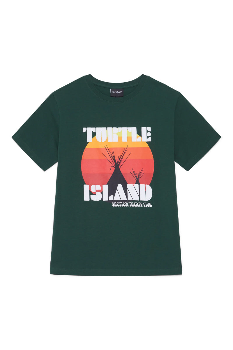 Unisex Turtle Island Tee - GRN