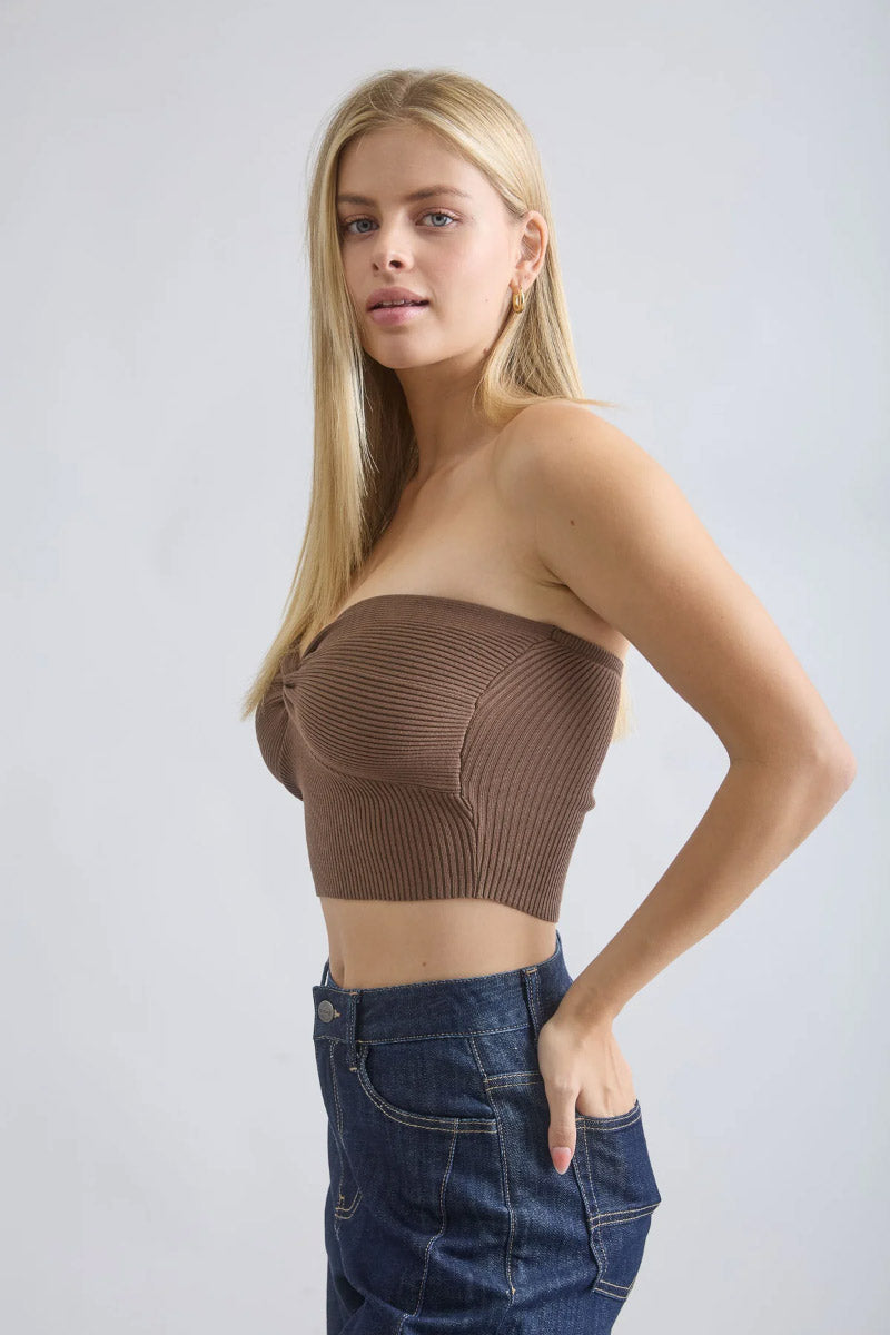Twist Bandeau Tube Top - CHC