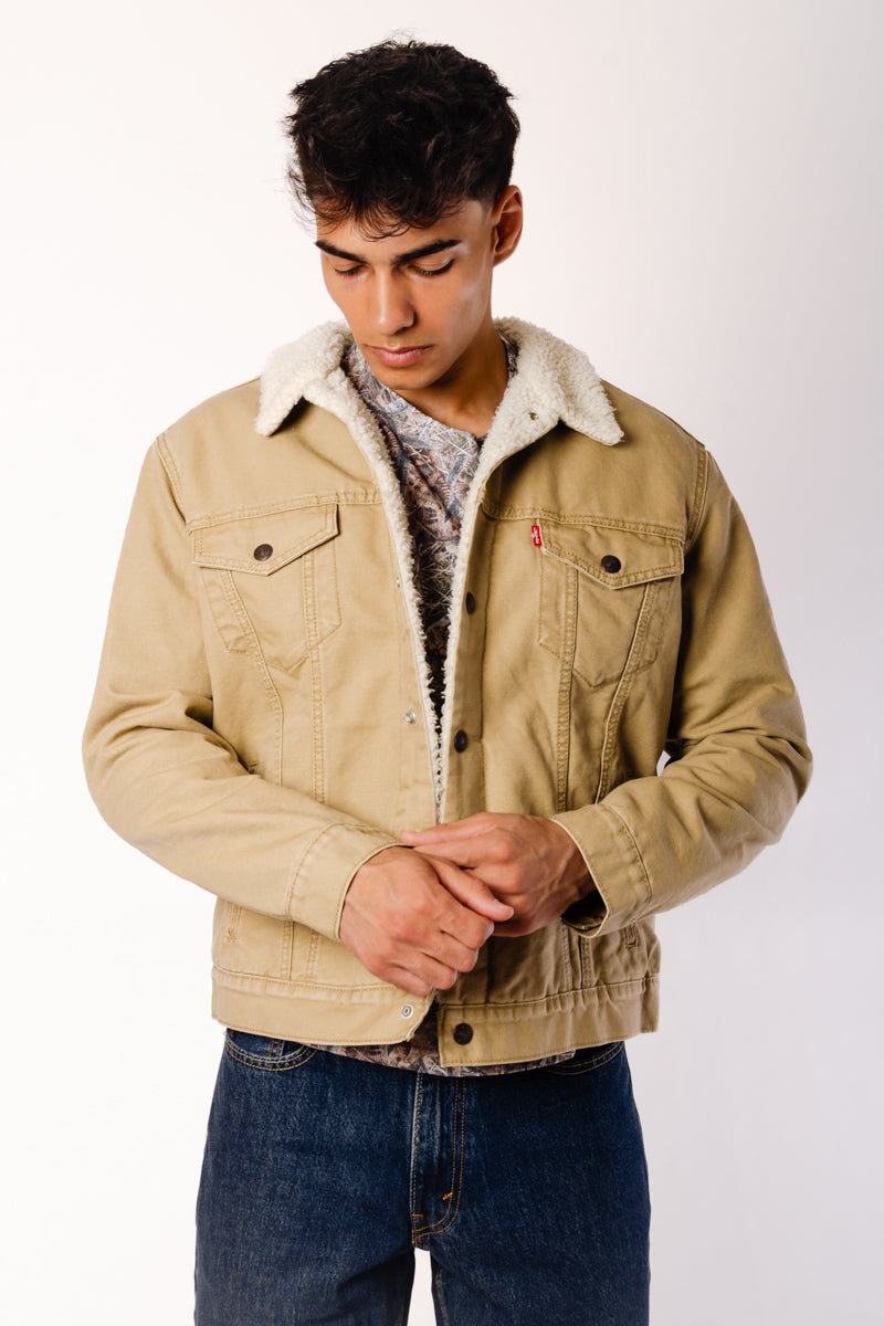 Type 3 Sherpa Trucker Jacket - BRN