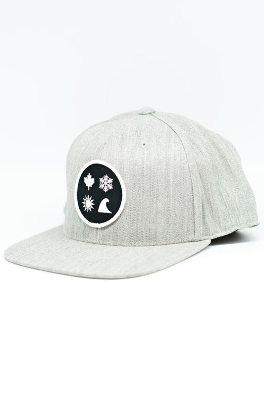 Unisex 4 Icon Snapback - GRY