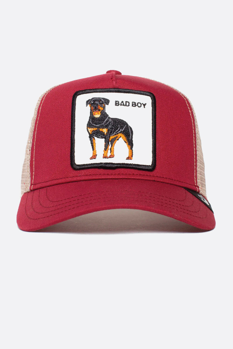 Unisex Baddest Boy Trucker Hat - RED