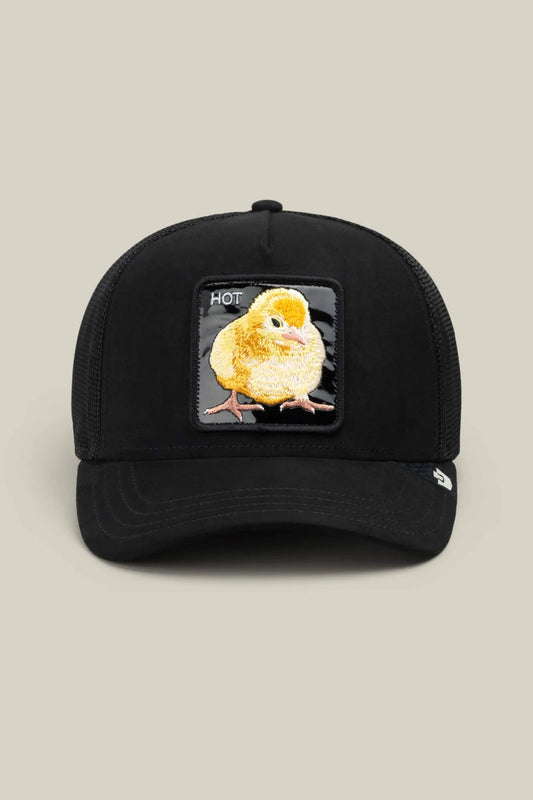 Unisex Black Out Chick Trucker Hat - VOI