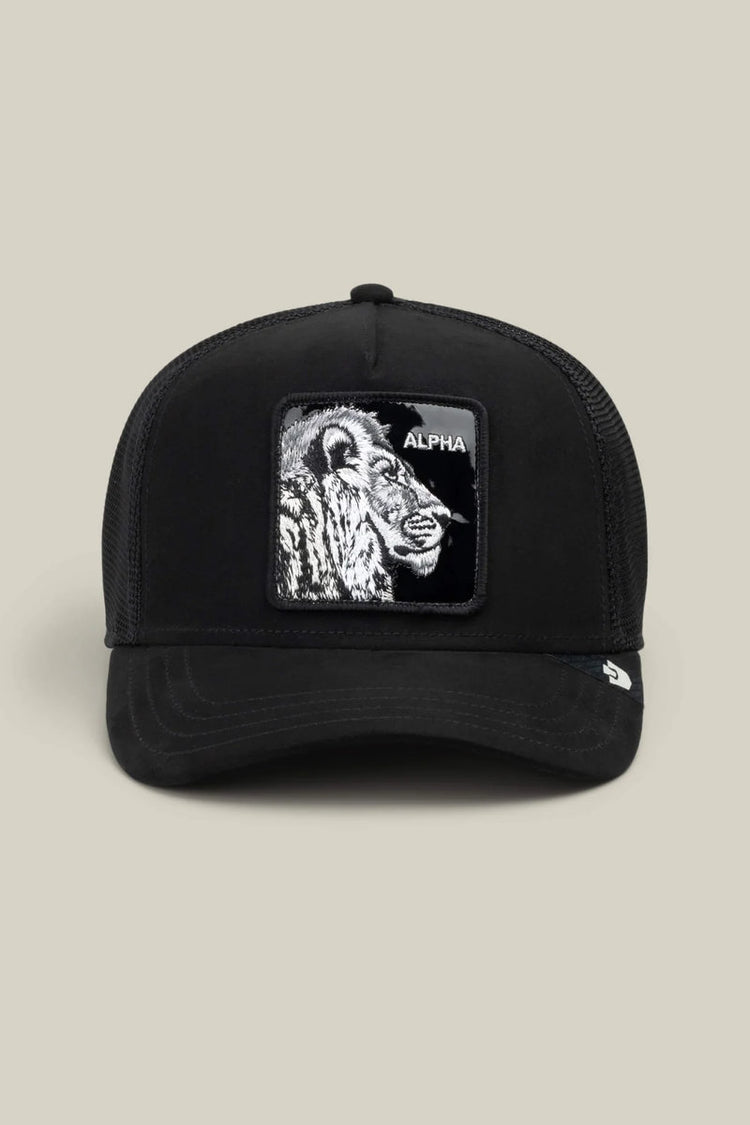Unisex Black Out Lion Trucker Hat - VOI