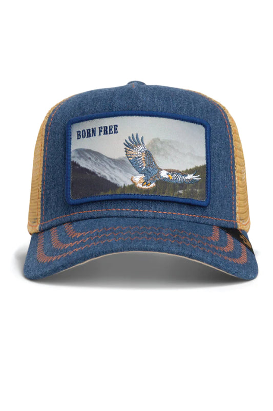 Unisex Born Free Trucker Hat - NVY