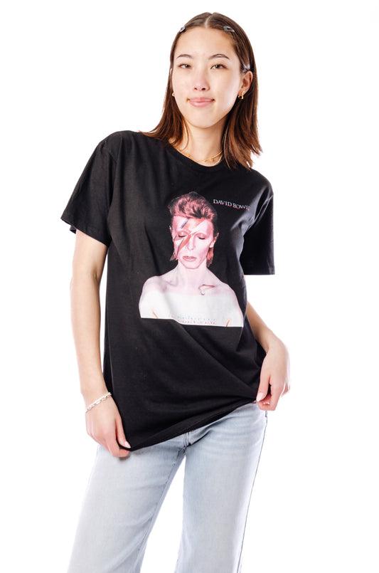 Unisex Bowie Lightning Bolt Tee - BLK