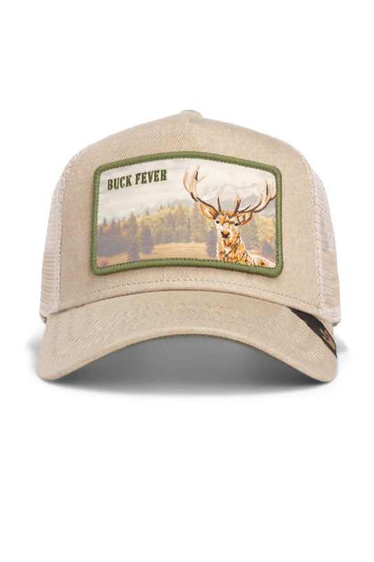 Unisex Buck Fever Trucker Hat - TAN