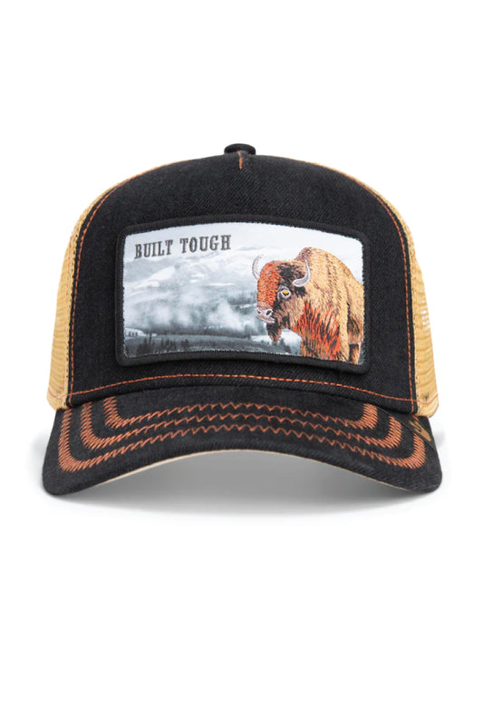 Unisex Built Tough Trucker Hat - BLK
