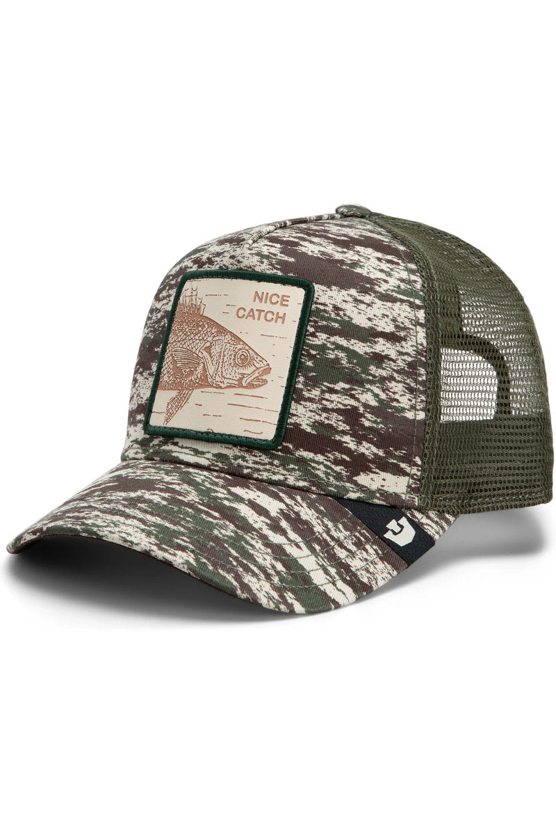 Unisex Camo Engraved Bass Trucker Hat - CAM