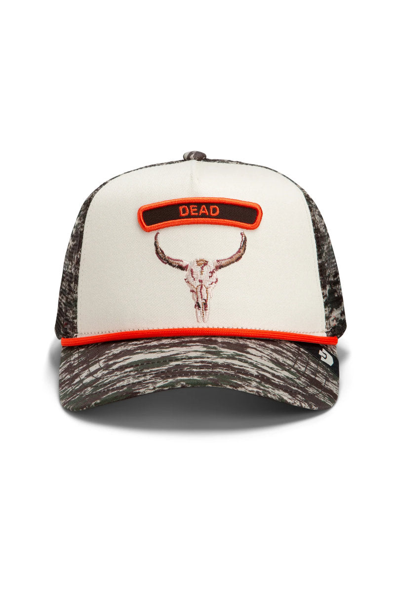 Unisex Camo Rocker Dead Trucker Hat - CAM
