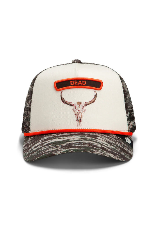 Unisex Camo Rocker Dead Trucker Hat - CAM