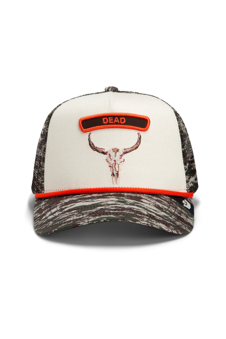 Unisex Camo Rocker Dead Trucker Hat - CAM