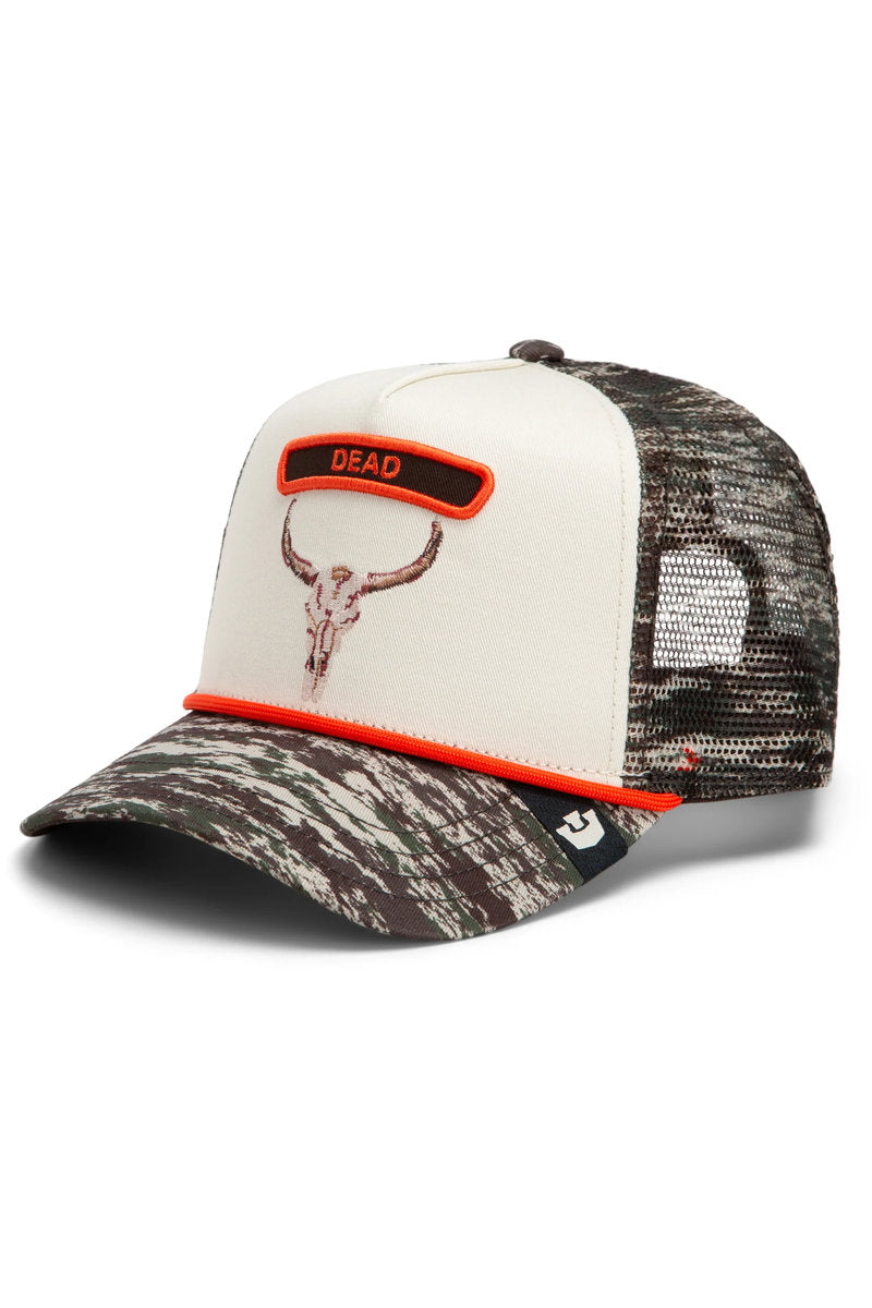 Unisex Camo Rocker Dead Trucker Hat - CAM