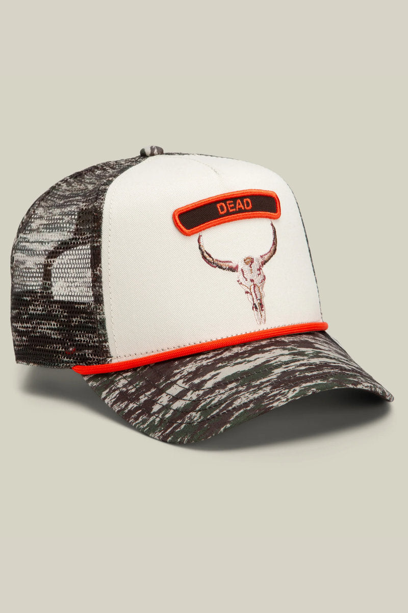 Unisex Camo Rocker Dead Trucker Hat - CAM