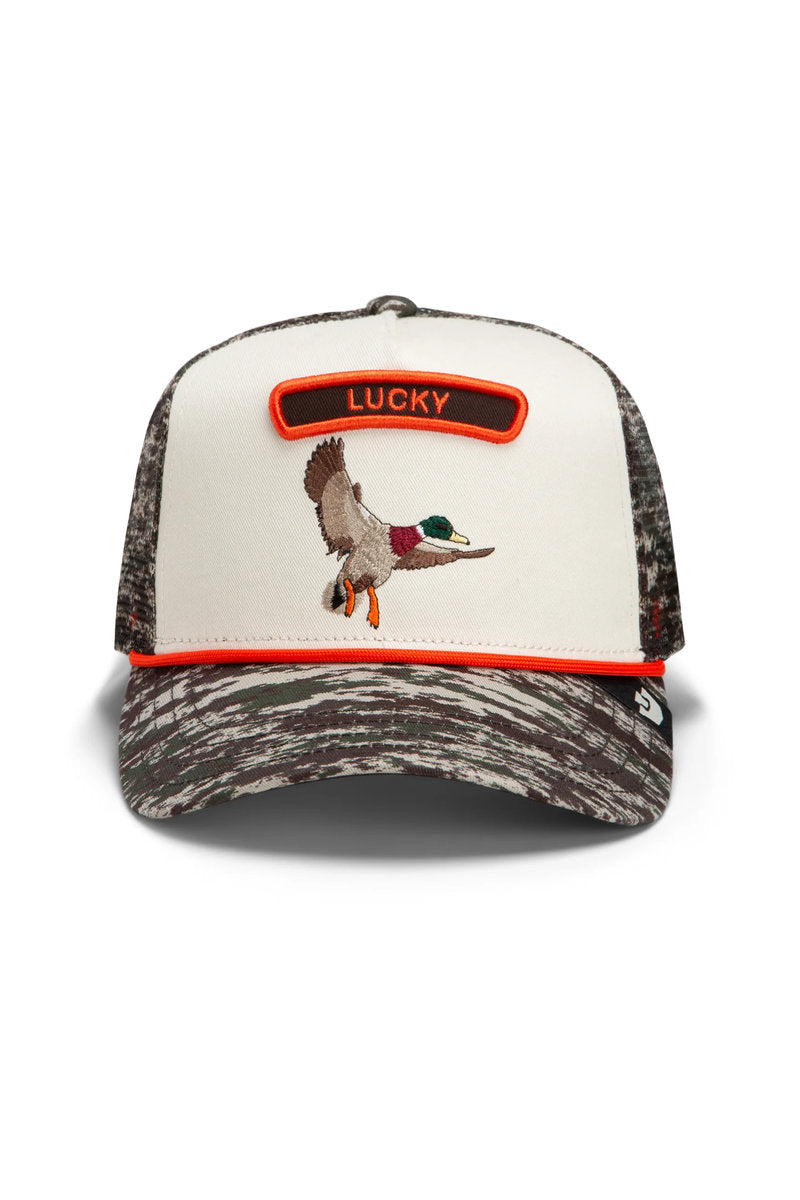 Unisex Camo Rocker Duck Trucker Hat - CAM