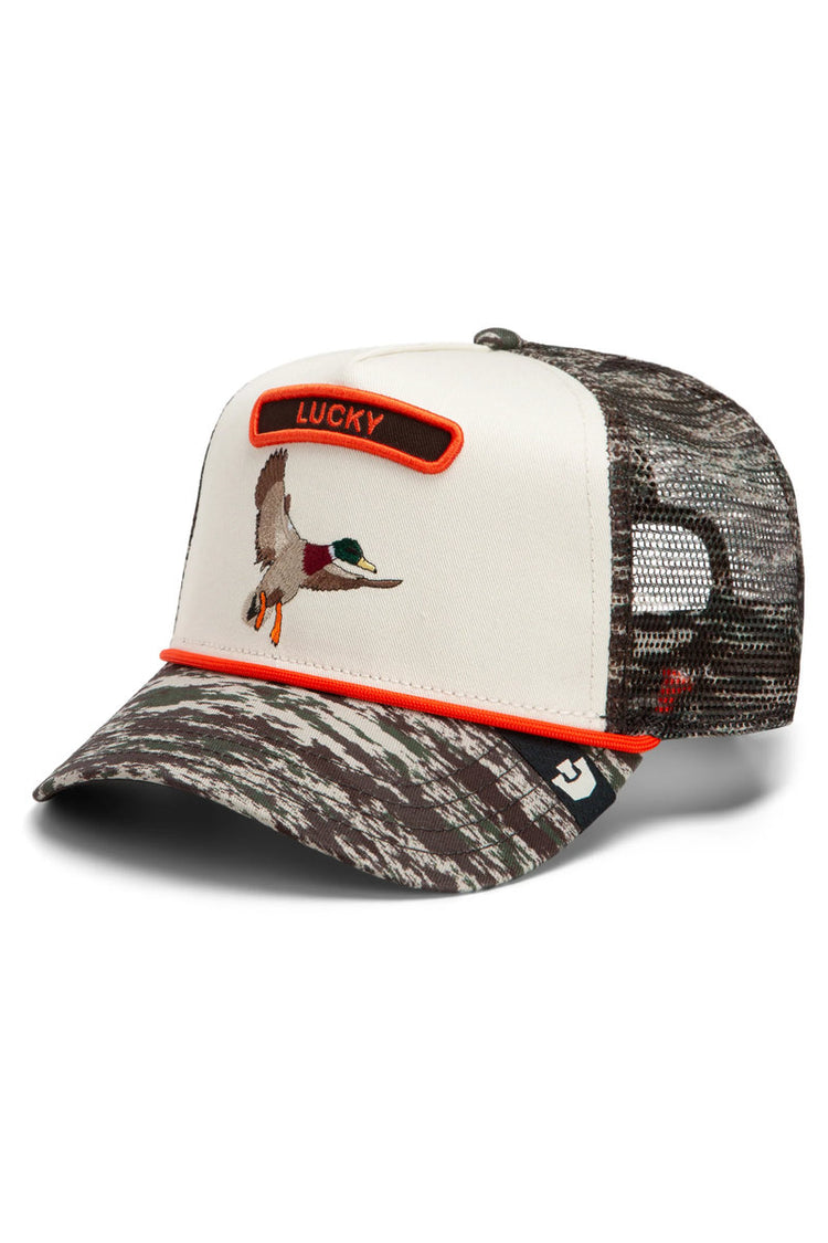 Unisex Camo Rocker Duck Trucker Hat - CAM