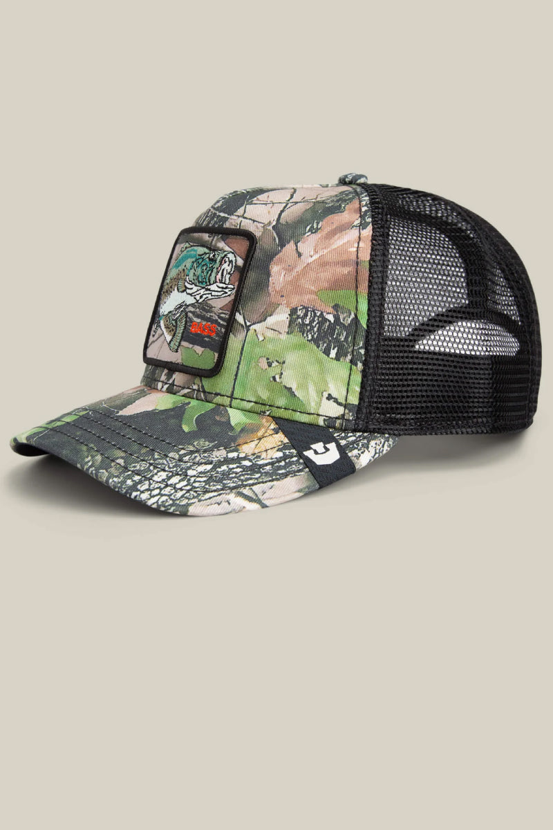 Unisex Camouflage Bass Trucker Hat - CAM