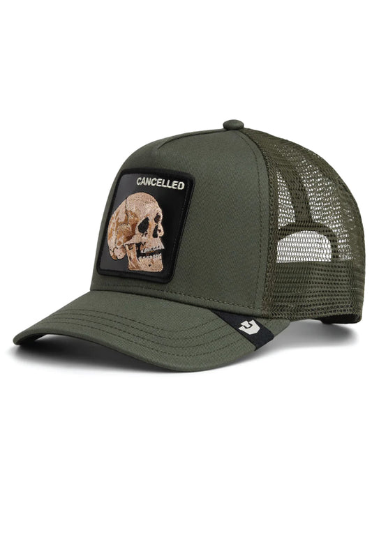 Unisex Cancelled Skull Trucker Hat - PAL