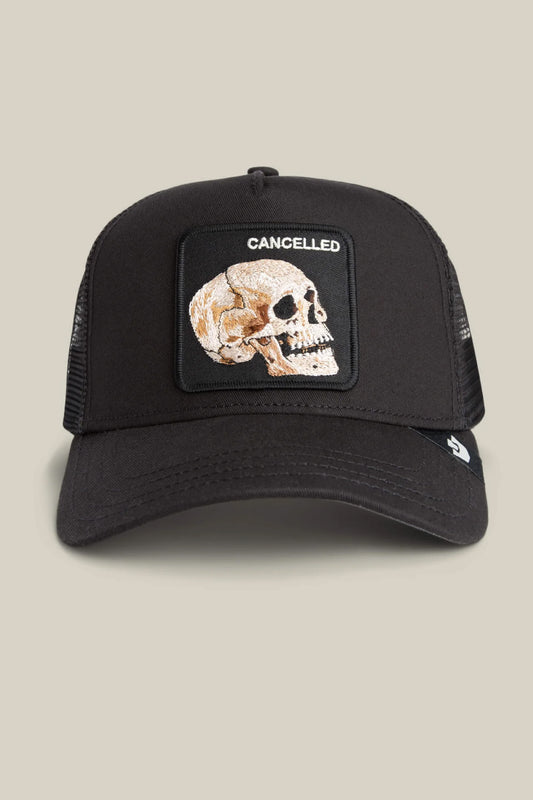 Unisex Cancelled Skull Trucker Hat - VOI