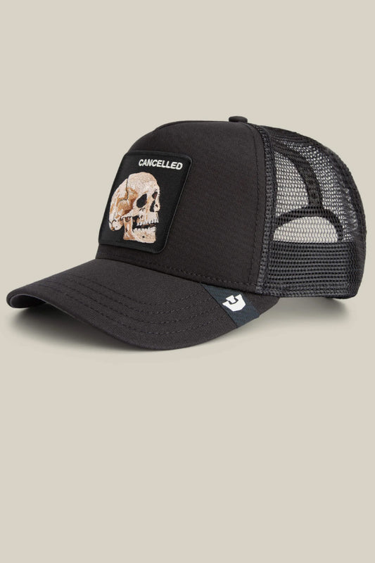 Unisex Cancelled Skull Trucker Hat - VOI