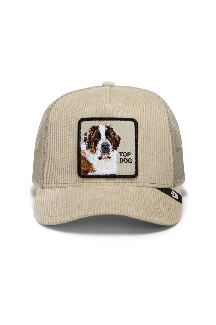 Unisex Corduroy Top Dog Trucker Hat - SCO