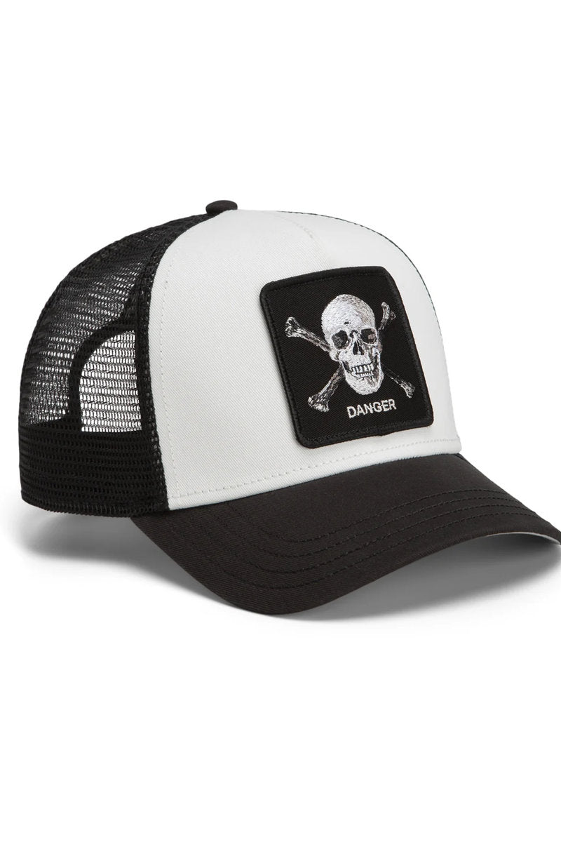 Unisex Danger Skull & Crossbones Trucker Hat - VOI