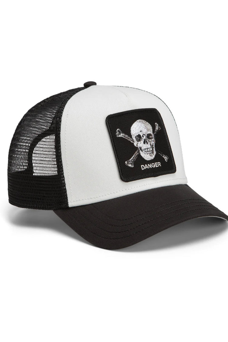 Unisex Danger Skull & Crossbones Trucker Hat - VOI