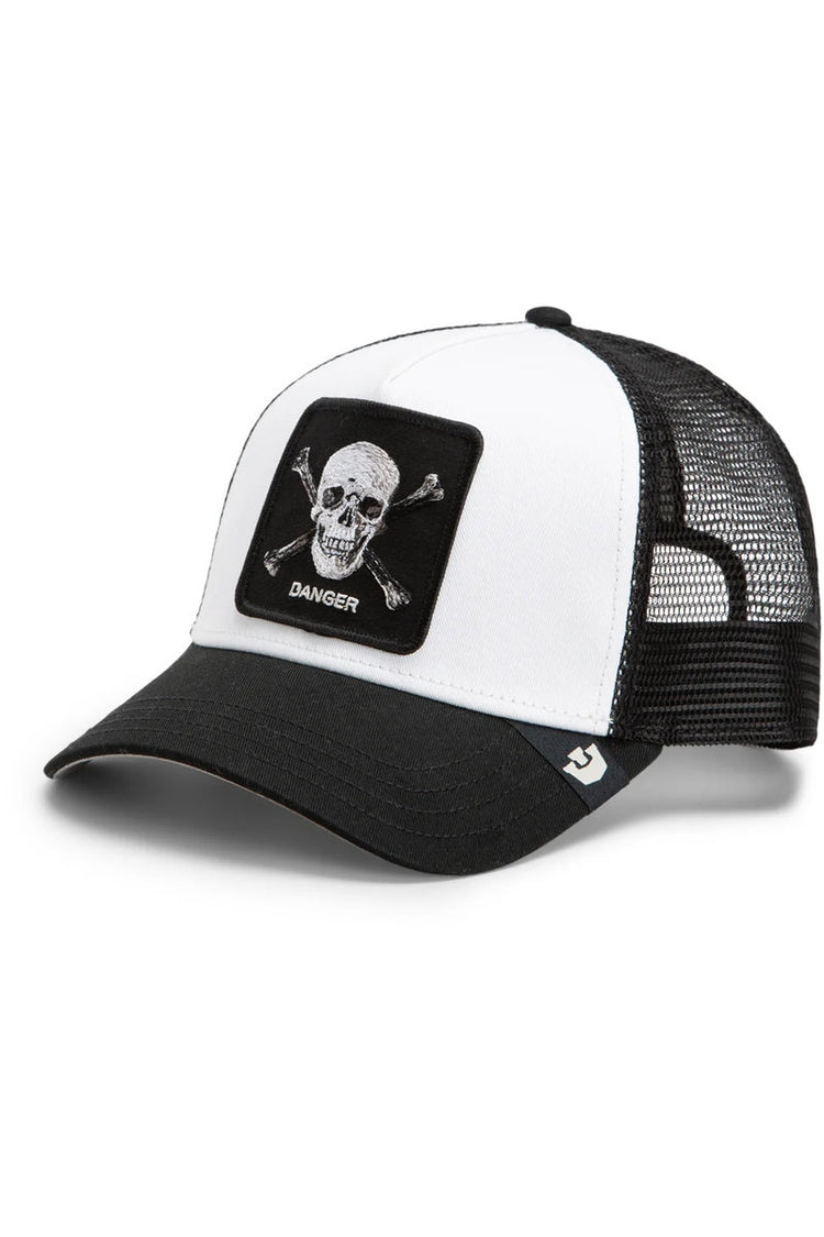 Unisex Danger Skull & Crossbones Trucker Hat - VOI