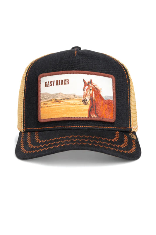 Unisex Easy Rider Trucker Hat - BLK