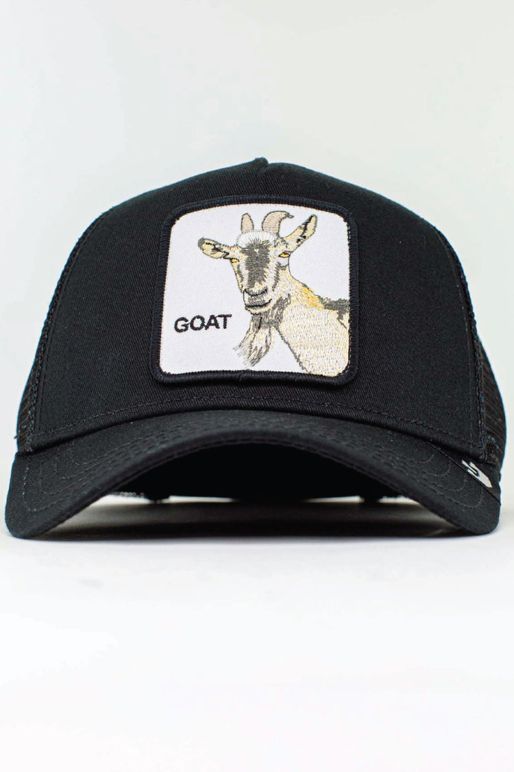 Unisex GOAT Beard Trucker Hat - BLK