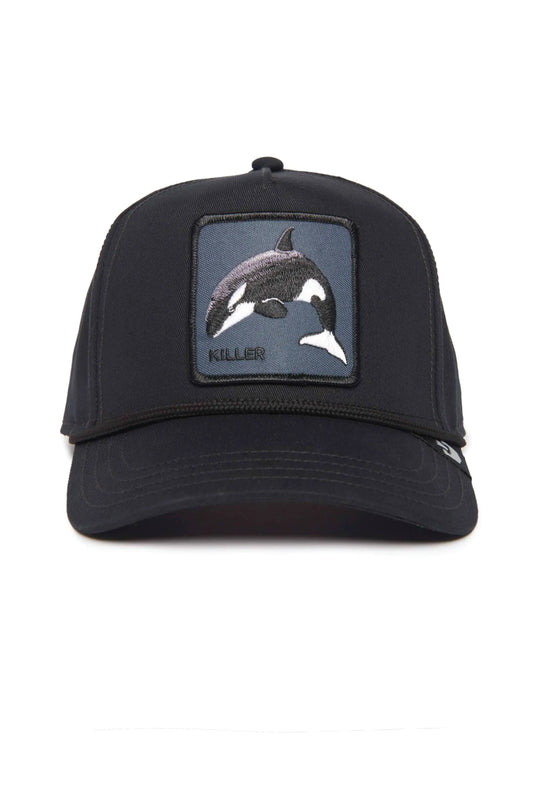 Unisex Killer Whale 100 Trucker Hat - BLK
