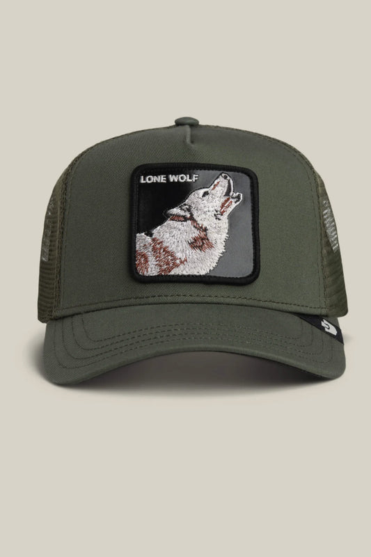 Unisex Lone Wolf Trucker Hat - PAL