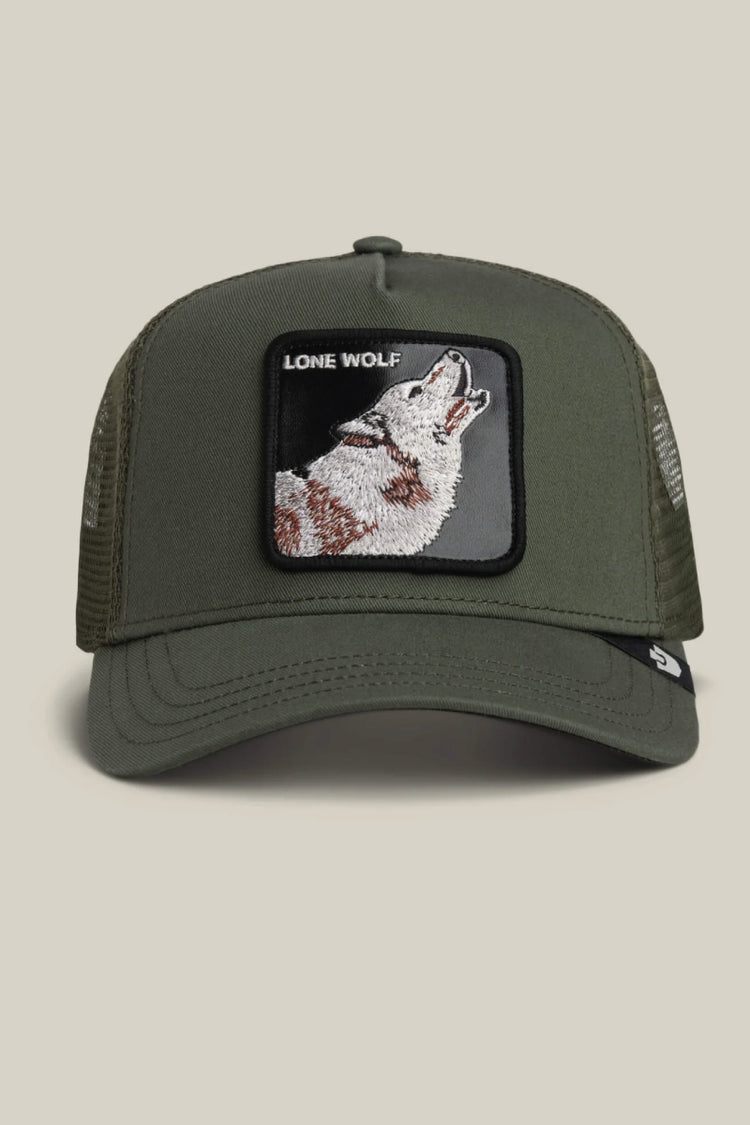 Unisex Lone Wolf Trucker Hat - PAL