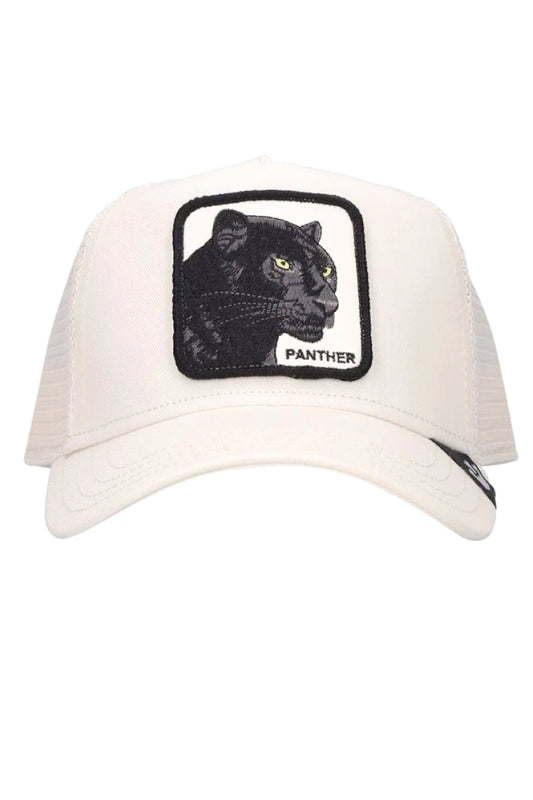 Unisex Panther Trucker Hat - WHI