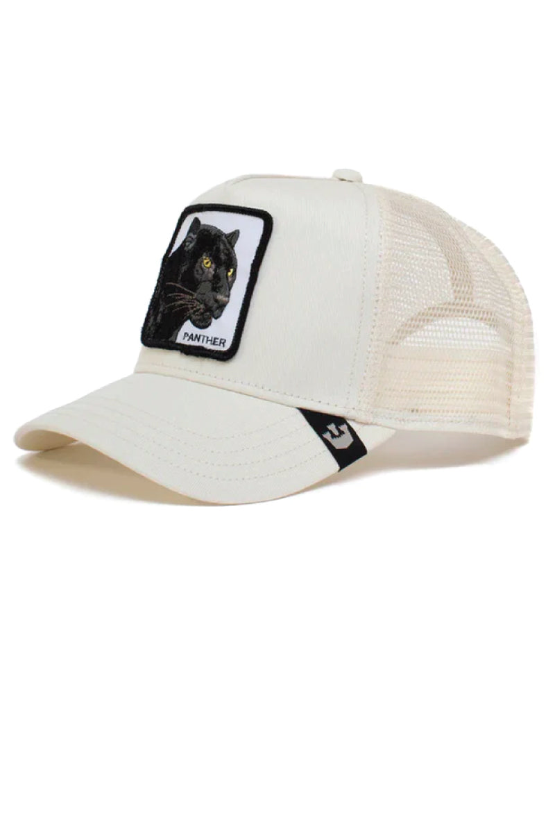 Unisex Panther Trucker Hat - WHI