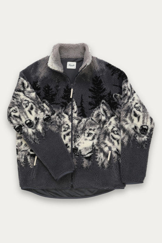 Unisex Printed Sherpa Fleece - WLF