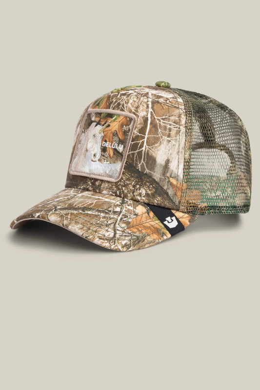 Unisex Realtree Edge Delulu Unicorn Trucker Hat - CAM